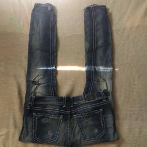 Buckle Black, 30 x 34 skinny jeans, medium dark wash, worn once